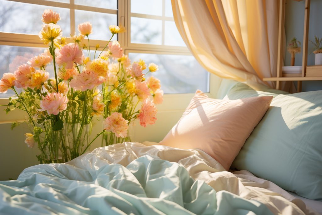 Créer une ambiance apaisante avec des couleurs douces dans la chambre à coucher