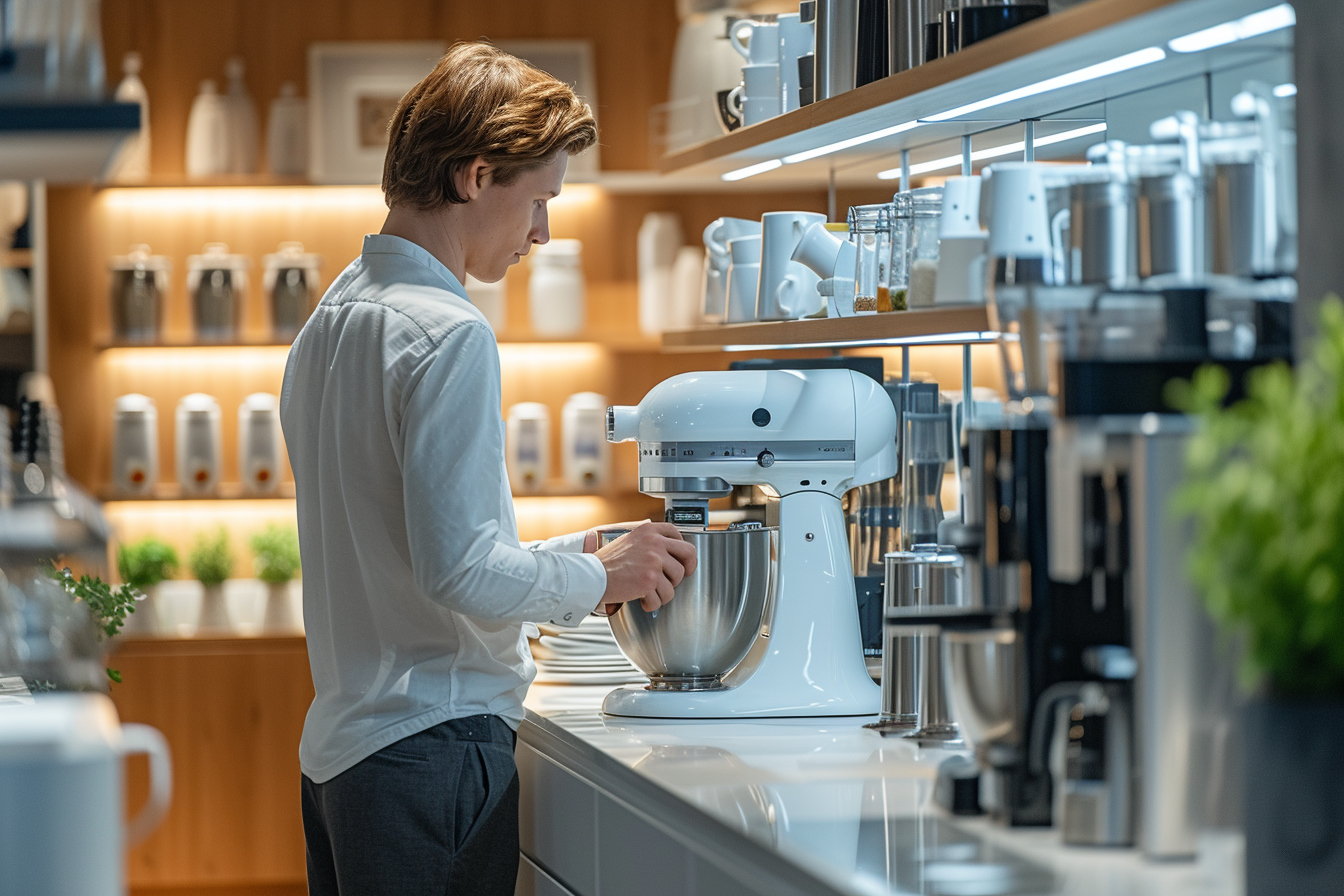 Plateau Coulissant Bambou Pour Machine à Café - Support électroménager Cuisine