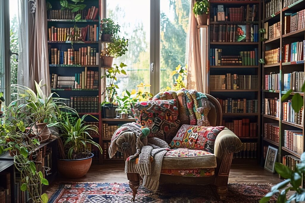 Créer un coin lecture bohème : inspirations et conseils