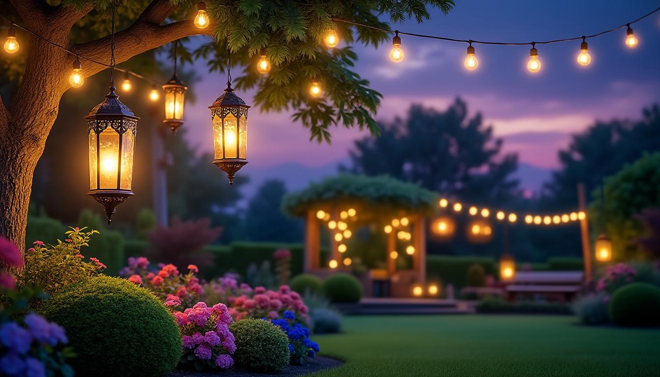 découvrez comment l'éclairage extérieur par suspensions peut transformer votre jardin en un espace enchanteur. explorez des idées inspirantes pour sublimer vos soirées en plein air avec un éclairage élégant et convivial.