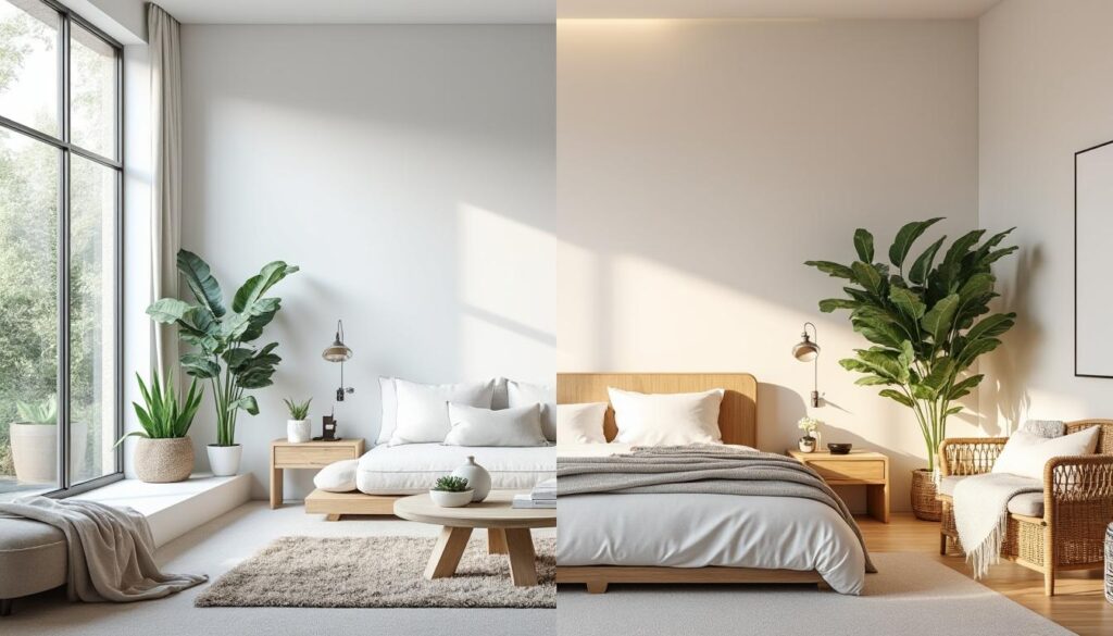 découvrez comment choisir entre le blanc pur et le blanc cassé en fonction de chaque pièce pour créer une ambiance harmonieuse et adaptée à votre intérieur.